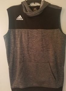 Adidas men pullover sleeveless hoodie